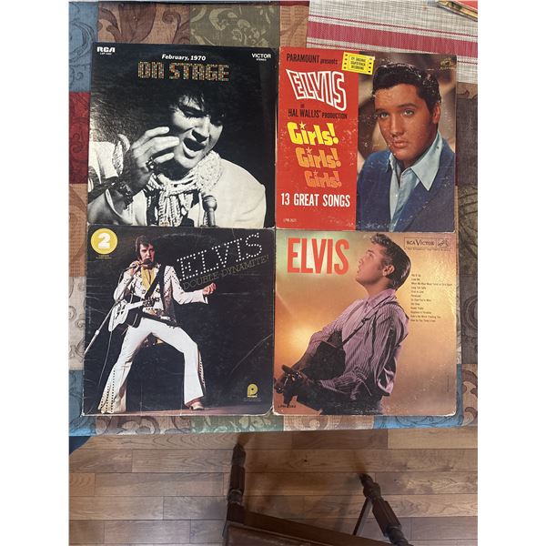 4 Elvis Presley records
