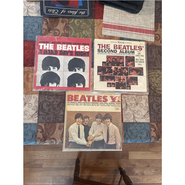 3 Beatles records