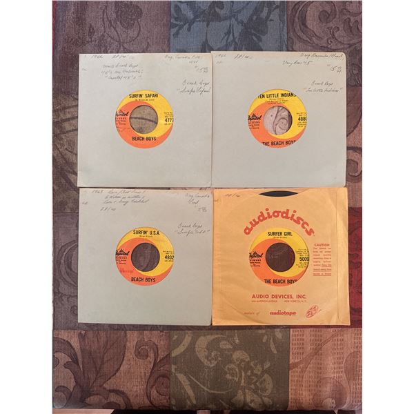 4 beach boys 45’s