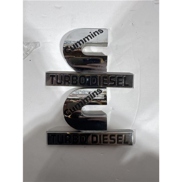2006-2012 Cummins fender badges