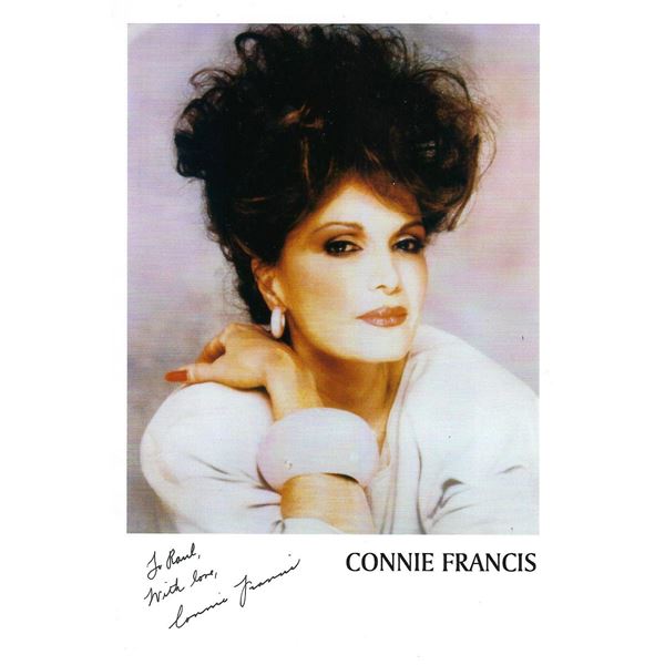 Musician Connie Francis signed photo