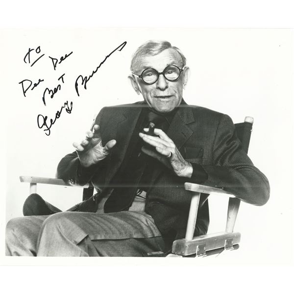 George Burns signed photo