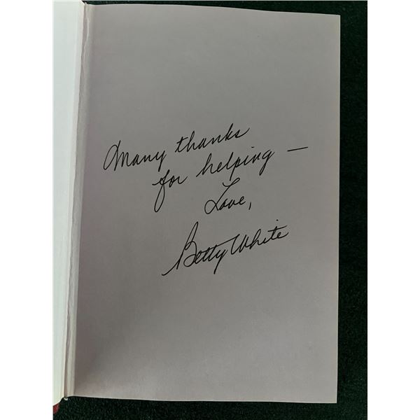 Betty White in Person signed book