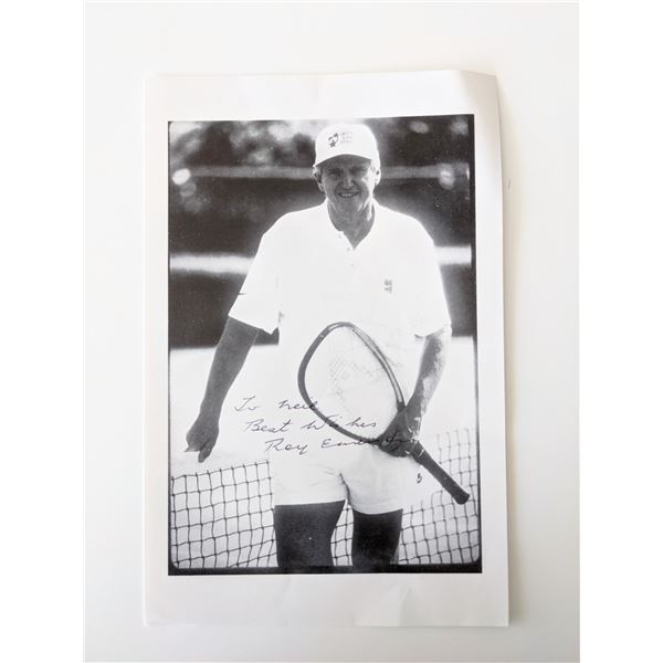 Australian Tennis Player Roy Emerson signed photo