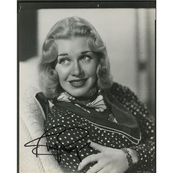 Ginger Rogers signed photo. GFA Authenticated