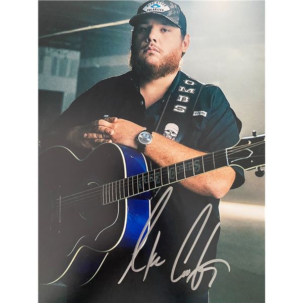 Luke Combs signed photo