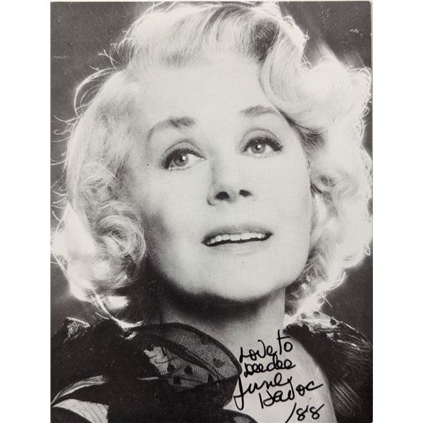 The Iron Curtain June Havoc signed photo card