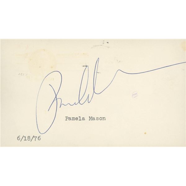 Pamela Mason original signature