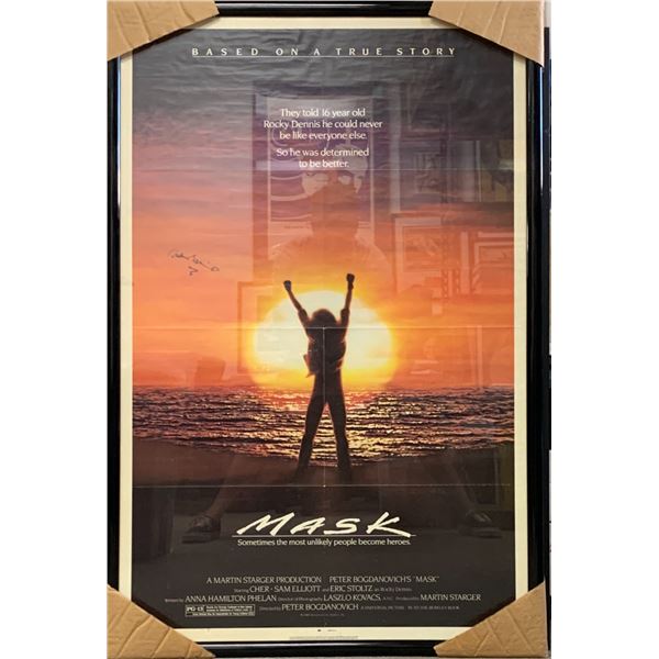 Peter Bogdanovich Mask signed original movie poster