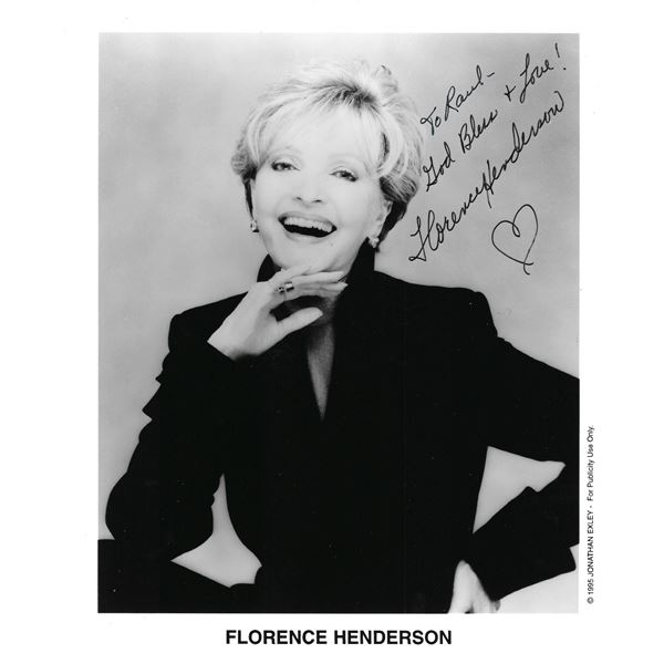 Brady Bunch Florence Henderson signed photo