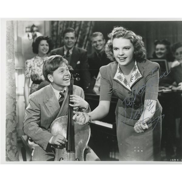 Mickey Rooney signed "Babes in Arms" movie photo. GFA Authenticated