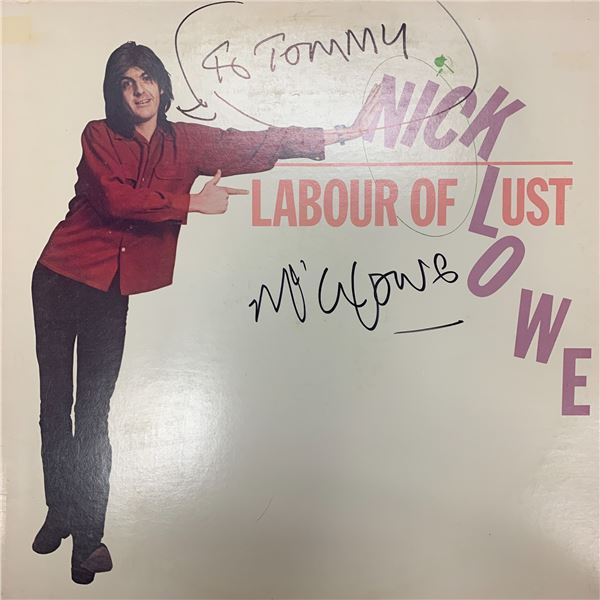 Nick Lowe Labor Of Lust signed album
