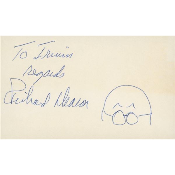 Richard Deacon signed note