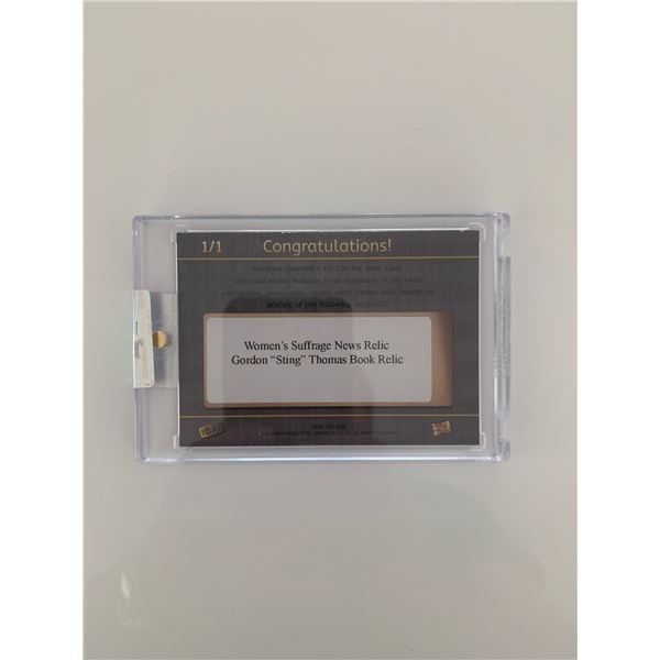 Gordon "Sting" Thomas book relic