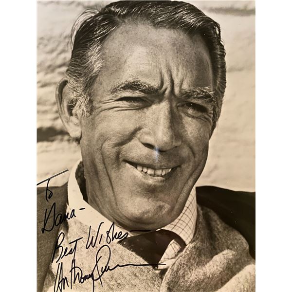 The Guns of Navarone Anthony Quinn signed photo