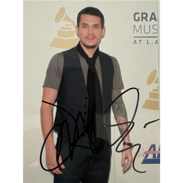 John Mayer signed photo