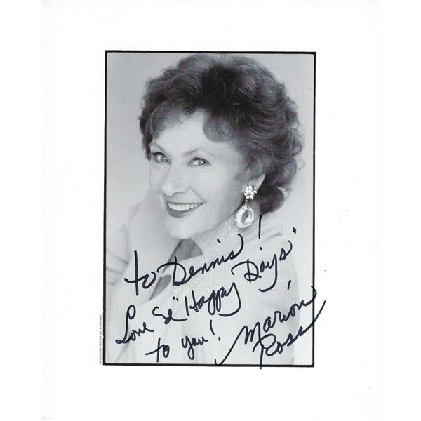 Happy Days Marion Ross signed photo