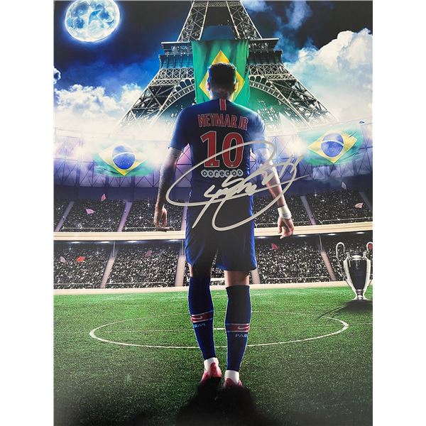 Paris Saint-Germain Neymar signed photo
