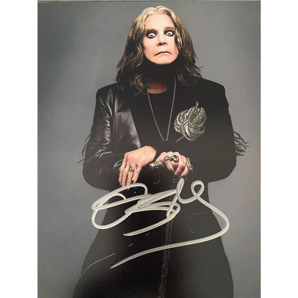 Ozzy Osbourne signed photo
