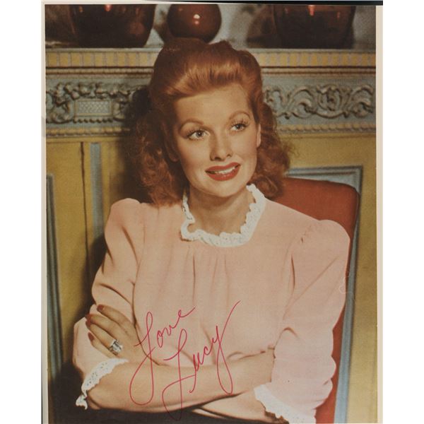 Lucille Ball signed photo. GFA Authenticated
