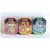 Image 1 : LOT OF 3 SEALED POKEMON GX TINS 4 PACKS PER TIN