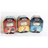 Image 1 : 3 OPEN TINS OF POKEMON CARDS