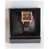 Image 1 : MSCXDA LADIES FASHION WATCH  BLACK LEATHER BAND W/