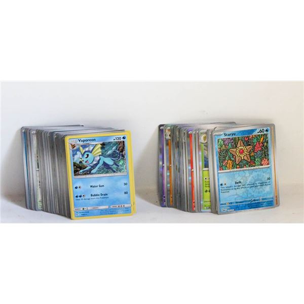 LOT OF 100 HOLO OR REVERSE HOLO POKEMON CARDS