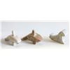 Image 1 : 3 SOAPSTONE CARVINGS; 2 ORCAS & 1 SEAL