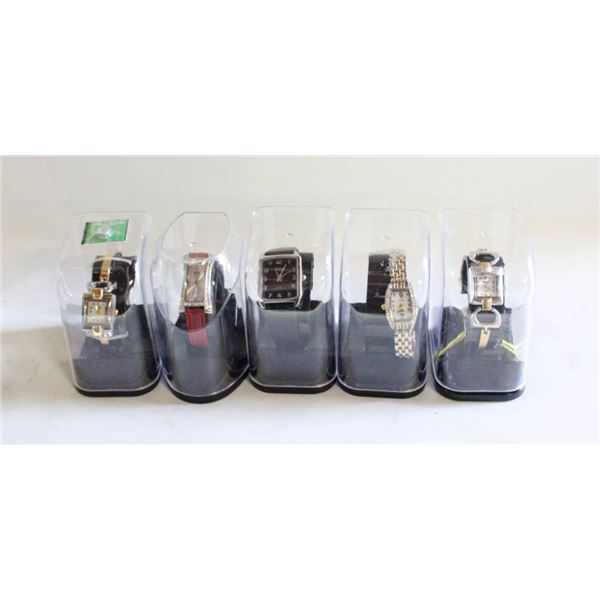 BUNDLE OF 5 NEW JAPAN MOV'T WRIST WATCHES
