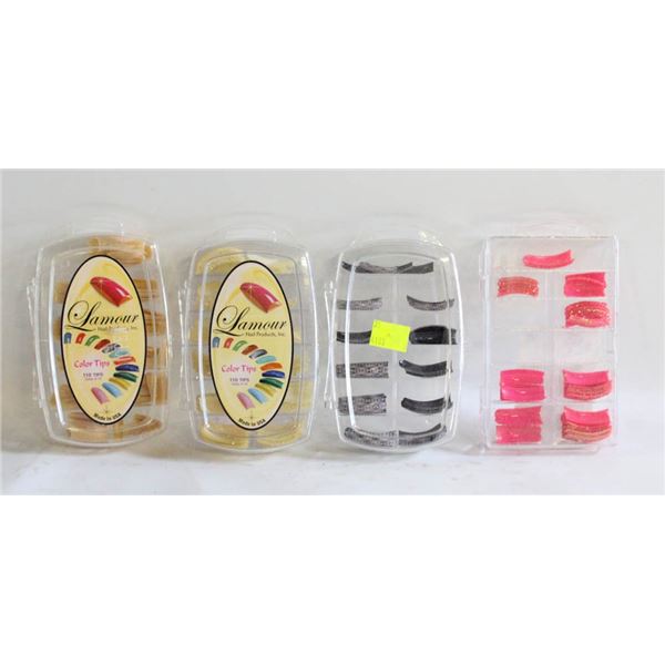 OPEN TESTER PACKS ARTIFICIAL NAILS VARIETY