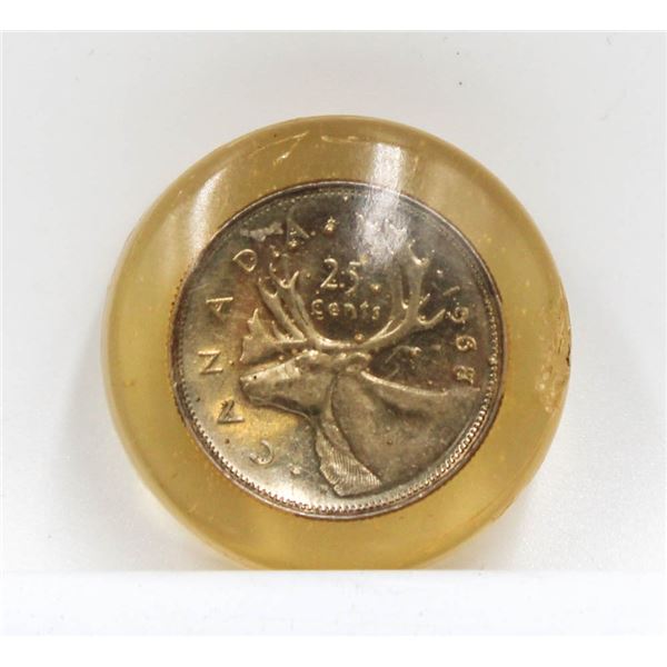 1968 ENCASED QUARTER CANADA 25 CENTS
