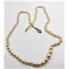 Image 1 : 10K GOLD CLASP 19" FIRST YEAR PEARL NECKLACE