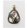 Image 1 : SILVER & GOLD PLATED FLOWER PENDANT