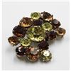 Image 1 : 1950'S RHINESTONE AMBER STYLE BROOCH