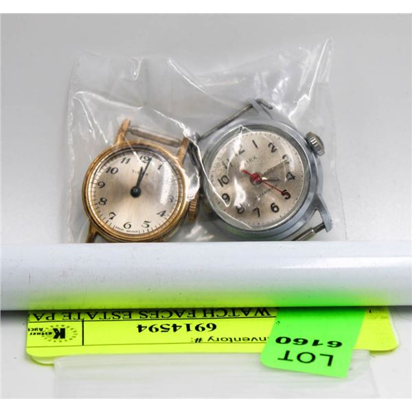 TIMEX WATCH FACES ESTATE PAIR