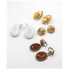 Image 1 : 4 PAIRS OF ESTATE CLIP ON EARRINGS- VINTAGE