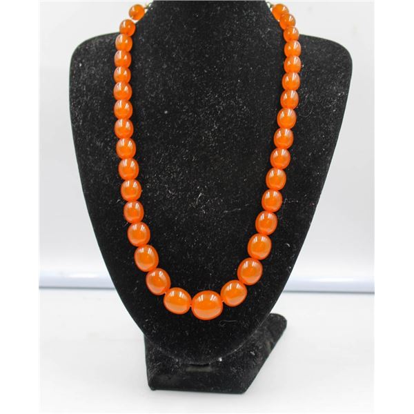 20" BUTTERSCOTCH AMBER STYLE ADJUSTABLE NECKLACE