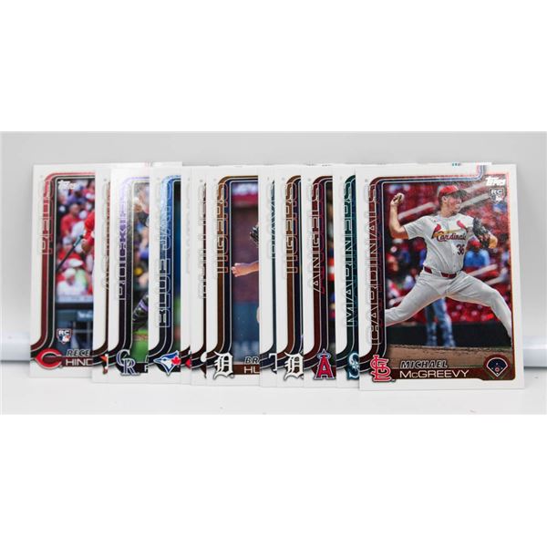 TOPPS 2025 BASEBALL ROOKIE CARDS