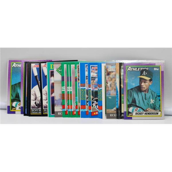 RICKEY HENDERSON CARDS BASEBALL MLB