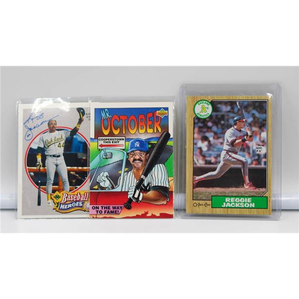 REGGIE JACKSON CARDS BASEBALL MLB