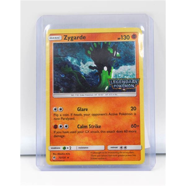 ZYGARDE LEGENDARY POKEMON 72/131 POKEMON CARD