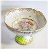 Image 1 : 7"  PORCELAIN DE FRANCE PEDESTAL DISH