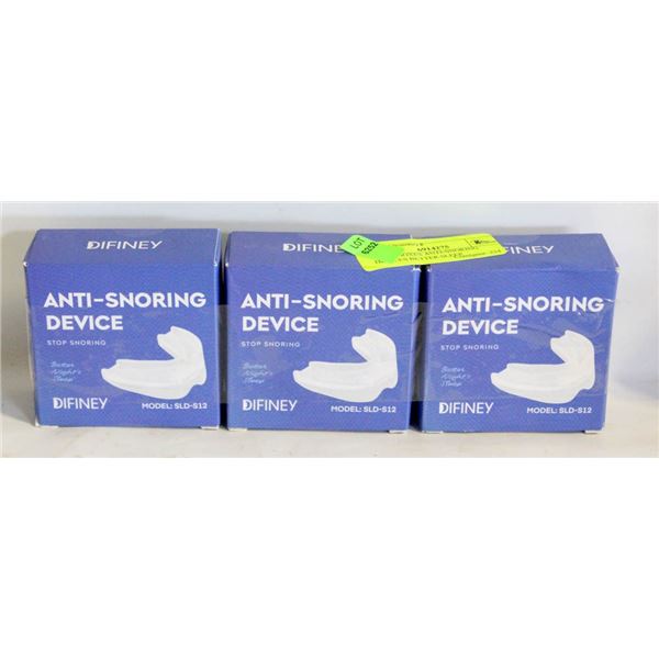 NEW 3 BOXES ANTI-SNORING DEVICES BETTER SLEEP