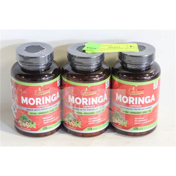 NEW 3 SEALED ORGANIC MORINGA CAPSULES