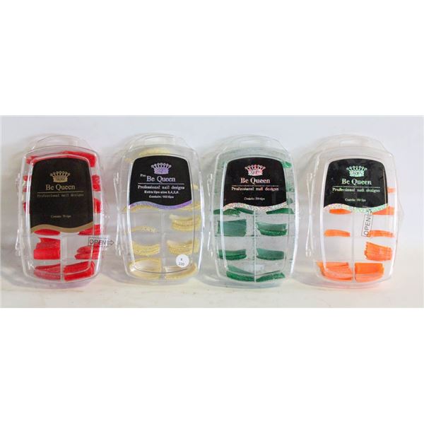 OPEN TESTER PACKS ARTIFICIAL NAILS VARIETY
