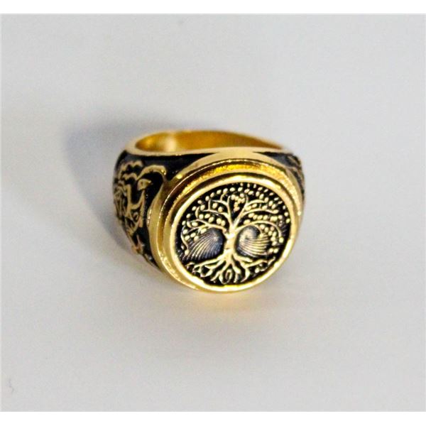 TREE OF LIFE GOLD COLOUR RING