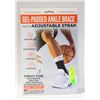 Image 1 : GEL PADDED ANKLE BRACE WITH ADJUSTABLE STRAP NEW