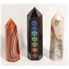 Image 1 : 3 TOWERS 4 INCH CARNELIAN AMETHYST &