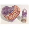 Image 1 : LG 3INCH AMETHYST HEART 145G & TOWER 2IN